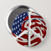 Windpeace Knopf, 4" Button (Vorne & Hinten)