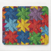 Windrad-Patchwork-Quilt-Muster Mousepad (Vorne)