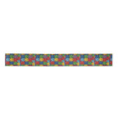 Windrad-Patchwork-Quilt-Muster Satinband (Vorderseite)