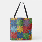 Windrad-Patchwork-Quilt-Muster Tasche (Vorderseite)