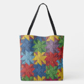 Windrad-Patchwork-Quilt-Muster Tasche (Rückseite)