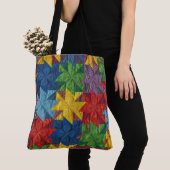 Windrad-Patchwork-Quilt-Muster Tasche (Von Nahem)