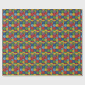 Windrad-Patchwork-Quiltmuster Geschenkpapier (Flach)