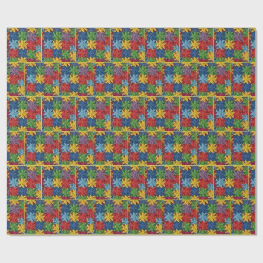 Windrad-Patchwork-Quiltmuster Geschenkpapier (Flach)