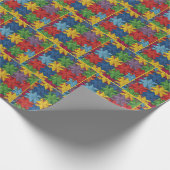 Windrad-Patchwork-Quiltmuster Geschenkpapier (Ecke)