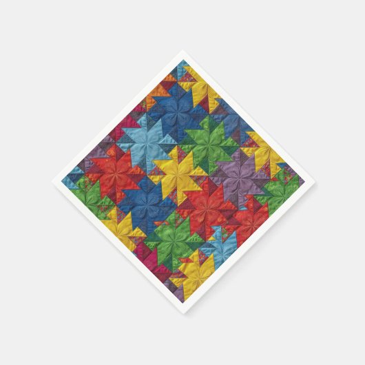 Windrad-Patchwork-Quiltmuster Serviette (Ecke)
