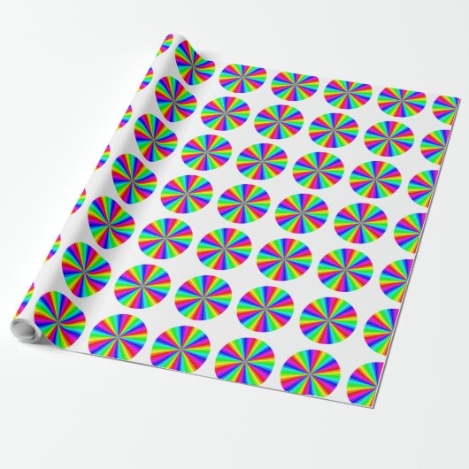 WINDRAD REGENBOGEN GESCHENKPAPIER (Ungerollt)