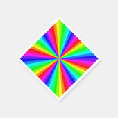 Windrad Regenbogen Serviette (Ecke)