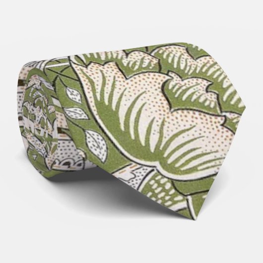 Windrush Pattern (von William Morris) Krawatte (Gerollt)