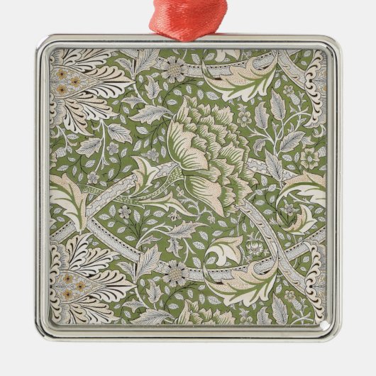 Windrush Pattern (von William Morris) Ornament Aus Metall (Vorne)