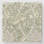 Windrush Pattern (von William Morris) Steinuntersetzer (Vorderseite)