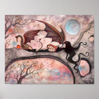 Winds of Autumn Gothic Drache Fee Vampir Poster