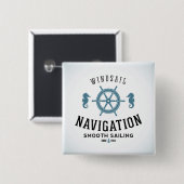 Windsail Navigations-Plakat Button (Vorne & Hinten)