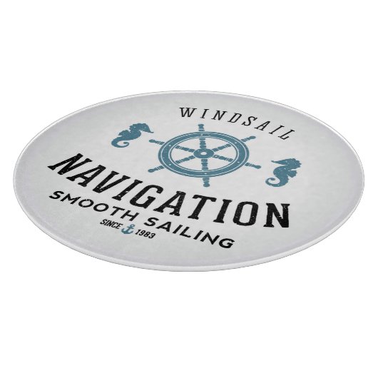 Windsail Navigations-Plakat Schneidebrett (Ecke)