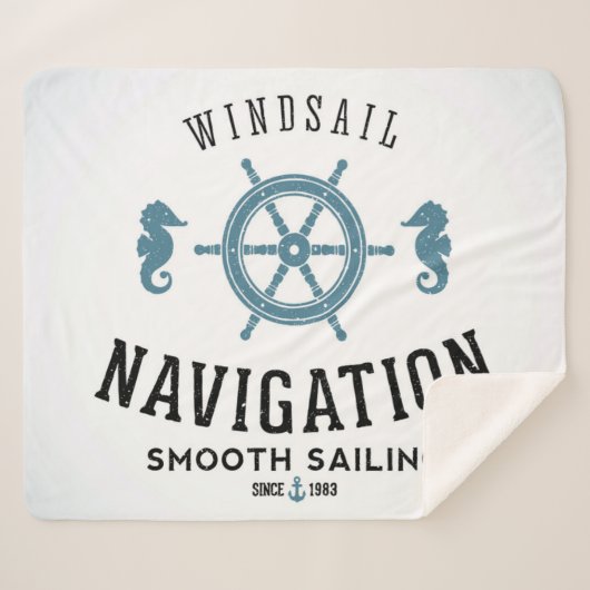 Windsail Navigations-Plakat Sherpadecke (Vorderseite (Horizontal))