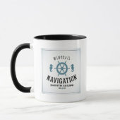 Windsail Navigations-Plakat Tasse (Links)