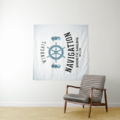 Windsail Navigations-Plakat Wandteppich (Beispiel)