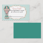 Windschutzkarte, Babydusche Heißluftballon Begleitkarte (Vorne/Hinten)