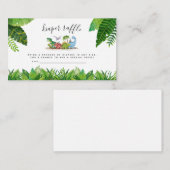 Windschutzkarte, Dinosaurier Kinderdusche Begleitkarte (Vorne/Hinten)