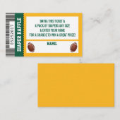 Windschutzkarte, Sport, Fußball Kinderdusche Begleitkarte (Vorne/Hinten)