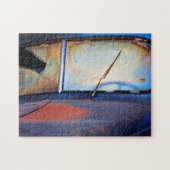 Windschutzscheibe eines alten rostigen Lastwagens Puzzle (Horizontal)