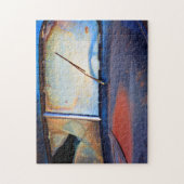 Windschutzscheibe eines alten rostigen Lastwagens Puzzle (Vertikal)