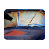 Windschutzscheibe eines alten rostigen LKW Magnet (Horizontal)