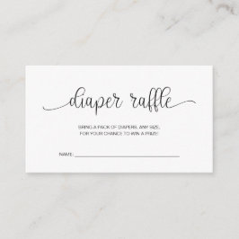 Windschutzscheibe für Babydusche, handgeschriebene Begleitkarte