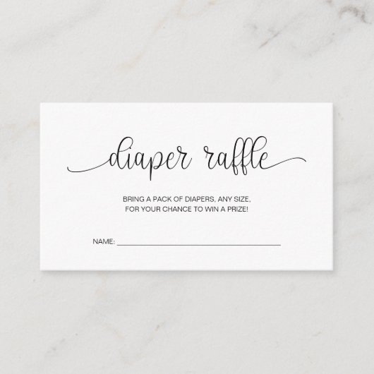 Windschutzscheibe für Babydusche, handgeschriebene Begleitkarte (Vorderseite)