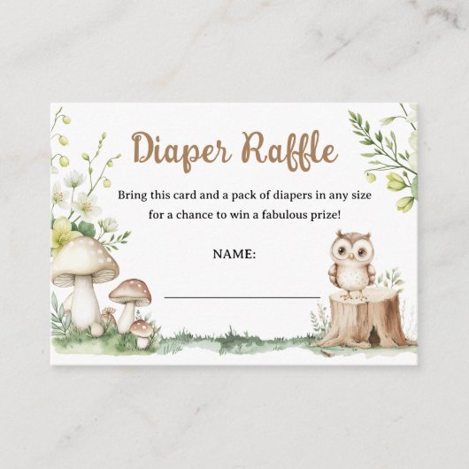 Windschutzscheibe für den Wald Begleitkarte (Vorderseite)