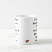 Windschutzscheibe ist größer als die Rückseite - J Kaffeetasse (Mittel)