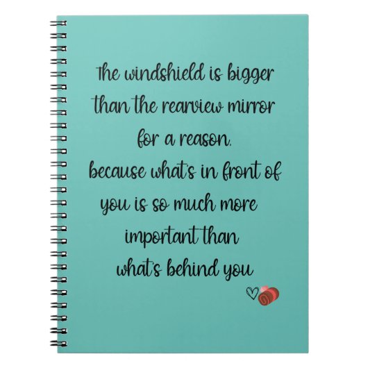 Windschutzscheibe ist größer als die Rückseite - J Notizblock (Vorderseite)