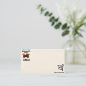 Windschutzscheiben-Reparatur-Visitenkarten Visitenkarte (Stehend Vorderseite)