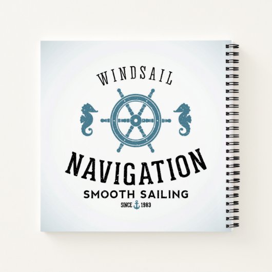 Windsegel-Navigationspaket Notizblock (Rückseite)