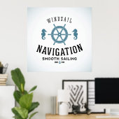 Windsegel-Navigationspaket Poster (Heimbüro)