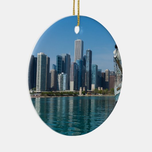 Windsegeln Keramik Ornament (Rechts)