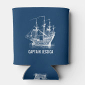 Windsegeln Vintages Wasserboot Dosenkühler (Rückseite)