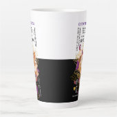 WINDSONG CHOW BEACH REGELN Latte Tasse (Vorderseite)