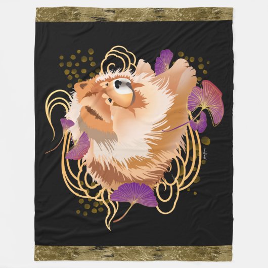 WINDSONG - Chow Vlies Decke - 3 Größen (Vorderseite)