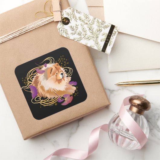 WINDSONG - eckige Aufkleber (Schenken)