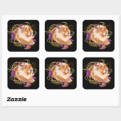 WINDSONG - eckige Aufkleber (Blatt)