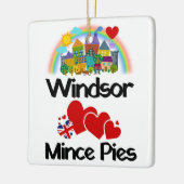 Windsor, Berkshire UK Lieben Mince Pies Keramikornament (Links)
