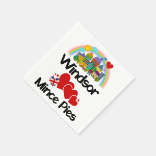 Windsor, Berkshire UK Lieben Mince Pies Serviette