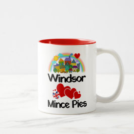 Windsor, Berkshire UK Lieben Mince Pies Zweifarbige Tasse
