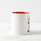 Windsor, Berkshire UK Lieben Mince Pies Zweifarbige Tasse (Mittel)