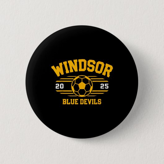 Windsor Blue Devils Fußballrechnung 2025 Button (Vorderseite)