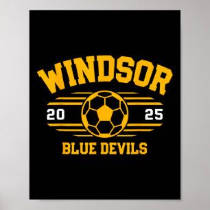 Windsor Blue Devils Soccer Ll 2025 Poster
