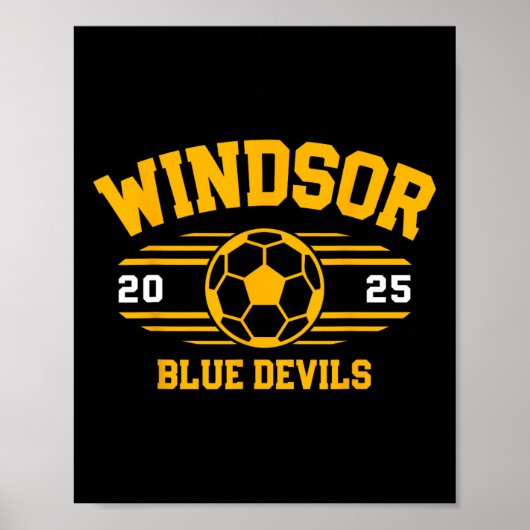 Windsor Blue Devils Soccer Ll 2025  Poster (Vorne)