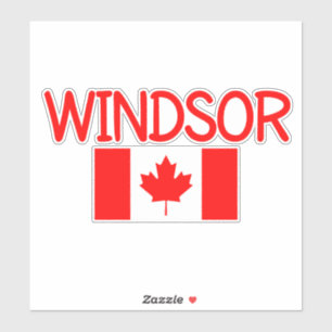 Windsor Canada Canadian Flag Dark Color,windsor,on Aufkleber