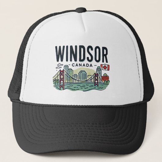 Windsor Canada Truckerkappe (Vorderseite)